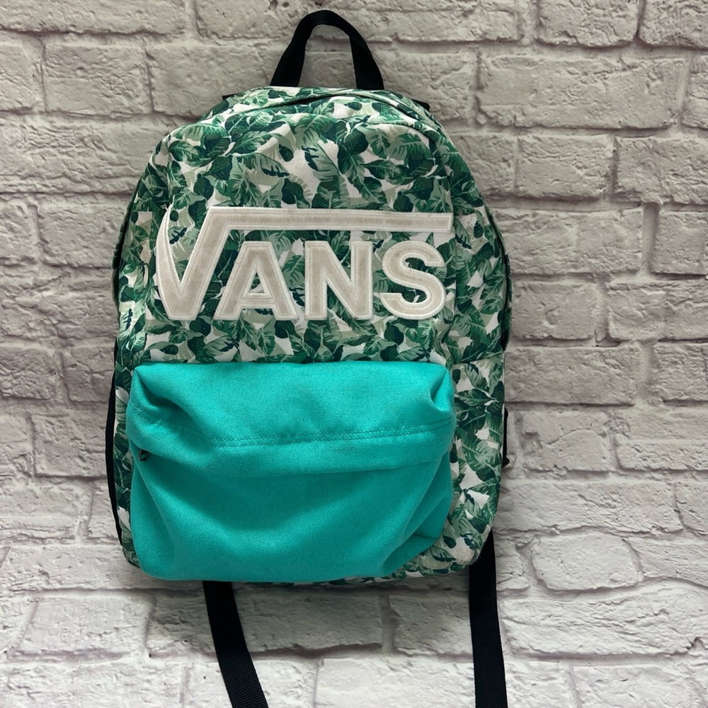 Vans Custom X you unique backpack 
Green Leaf Print RARE